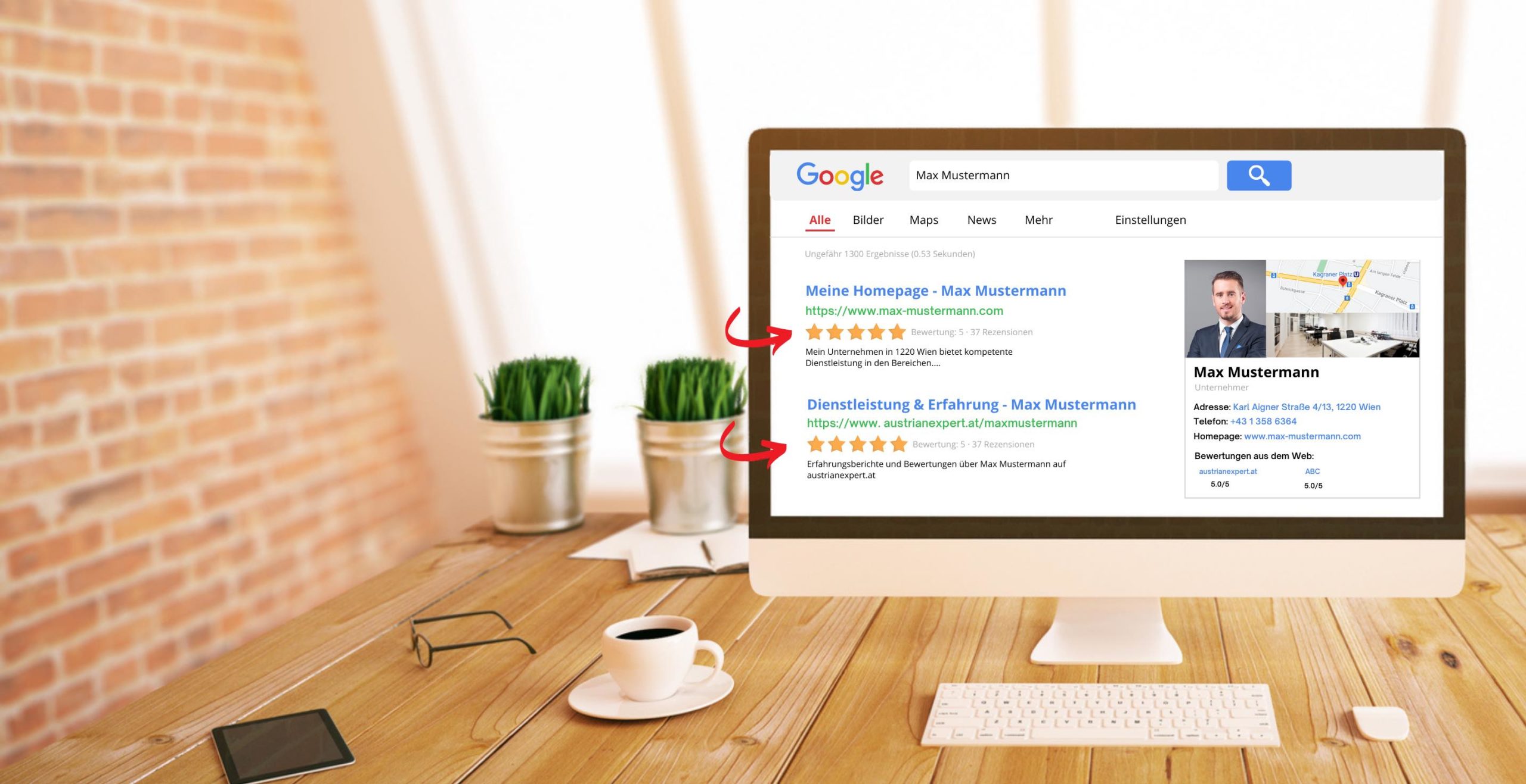 Mehr Klicks durch<br />Google Sterne