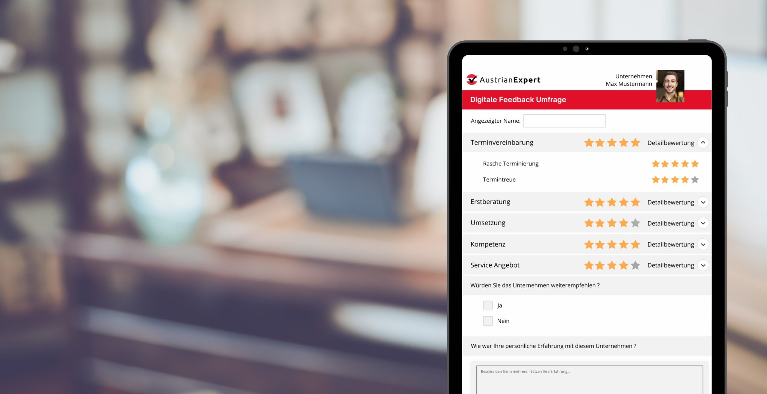 Mit Kundenumfragen<br />zu mehr Transparenz